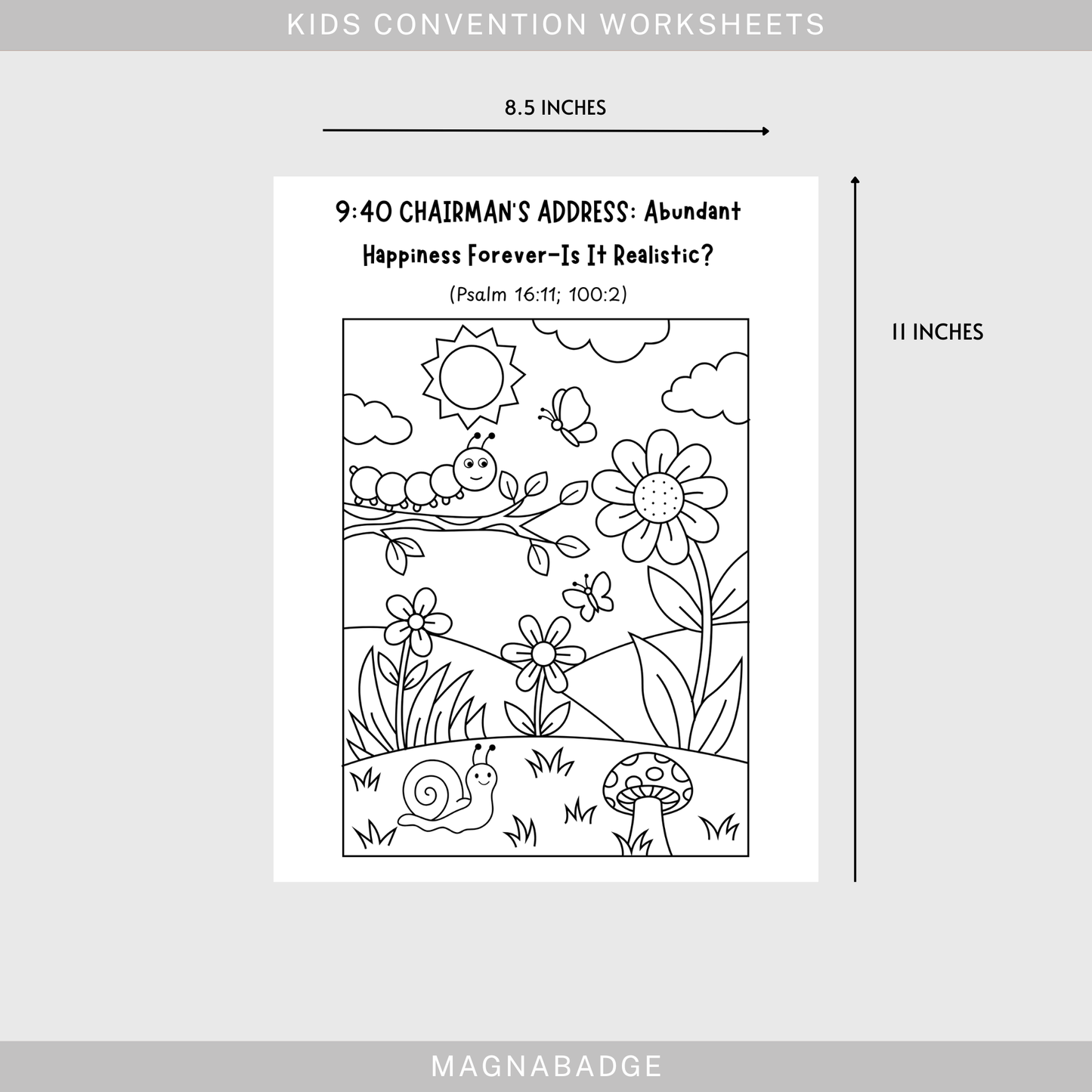 Kids Eternal Happiness Activity Pages