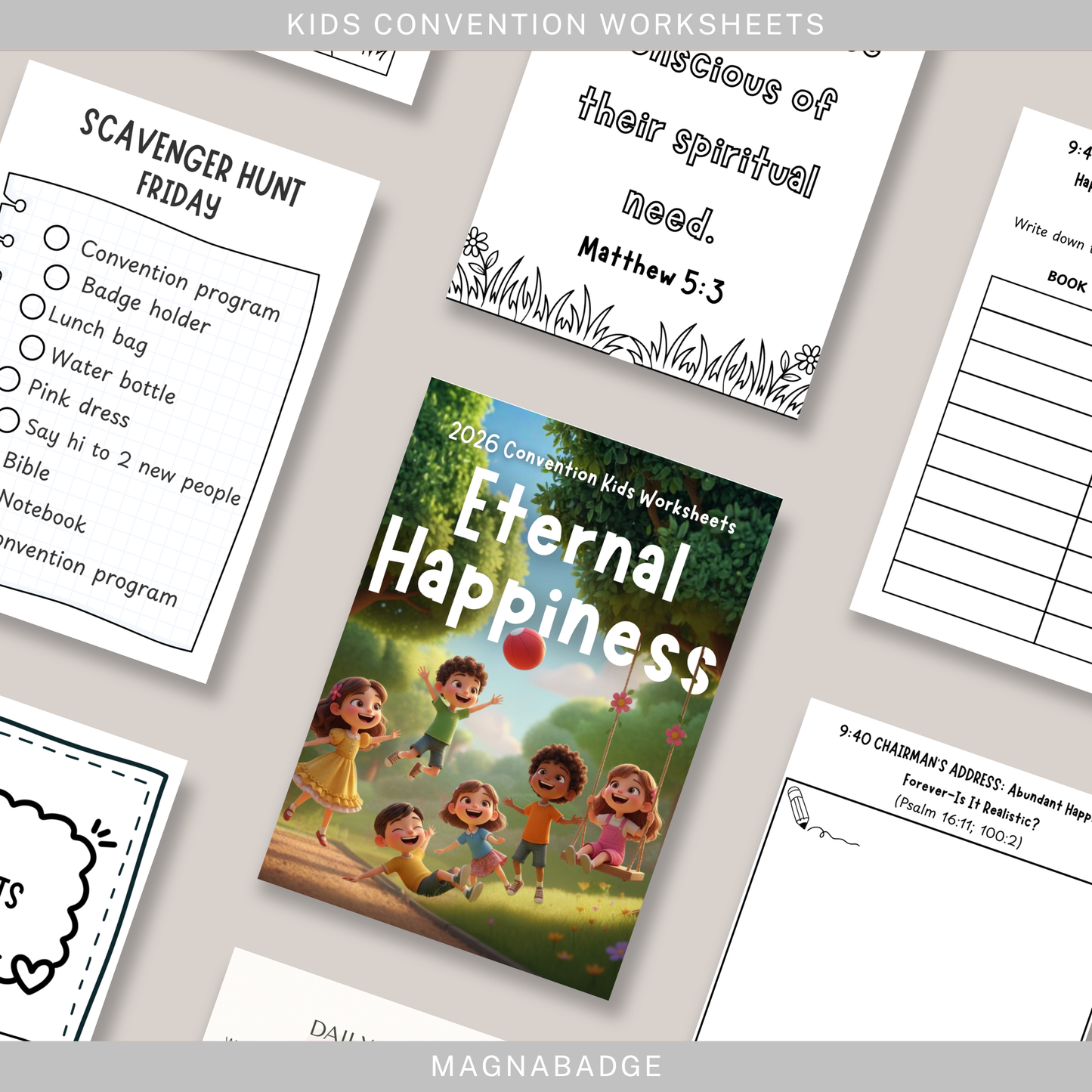 Kids Eternal Happiness Activity Pages