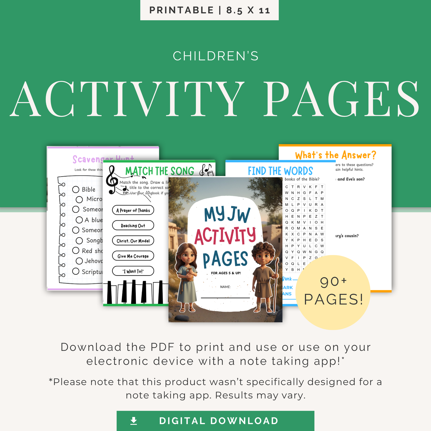 JW Kids Activity Pages (5-13)