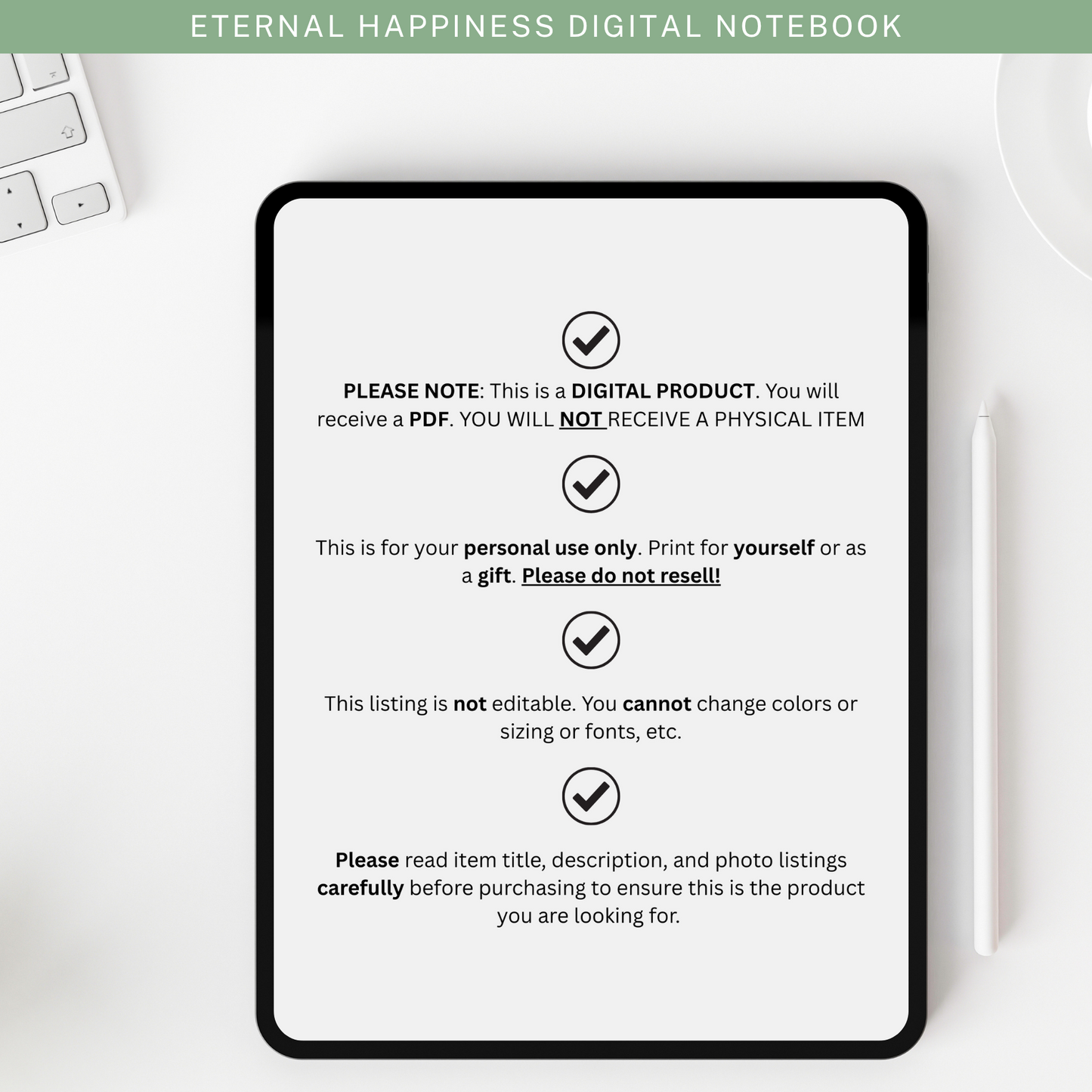 Eternal Happiness Digital Notebook (Hyperlinked) 2026 Regional Convention