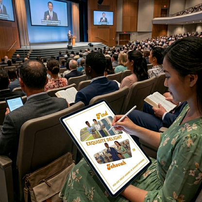 "Find Exquisite Delight in Jehovah" Digital & Printable Notebook for the 2026-2027 Circuit Assembly
